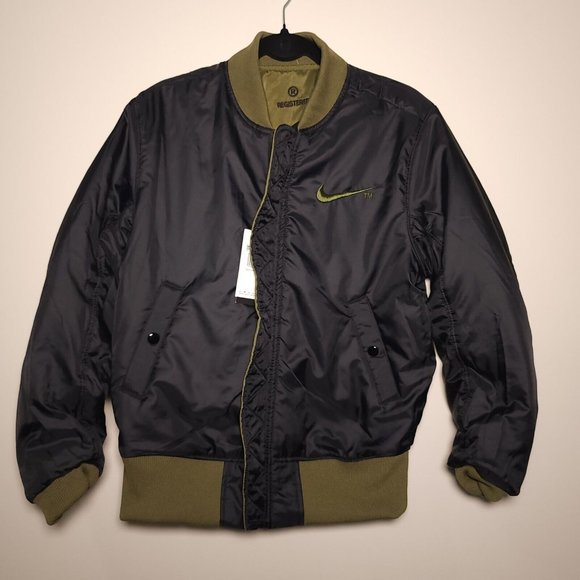 Nike Sportswear Big Swoosh Therma-Fit Revere Bomber Jacket Sz XS & M  DD6055-326 - Picture 7 of 13